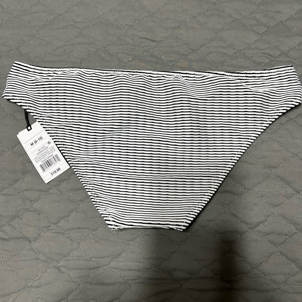 Brand new black and white Shade Shore bikini bottom, size M